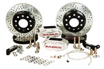 11" Front SS4+ Deep Stage Drag Race Brake System - Fire Red